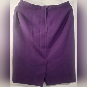 Purple 90s Vintage Pencil Skirt - Sz 18- EUC